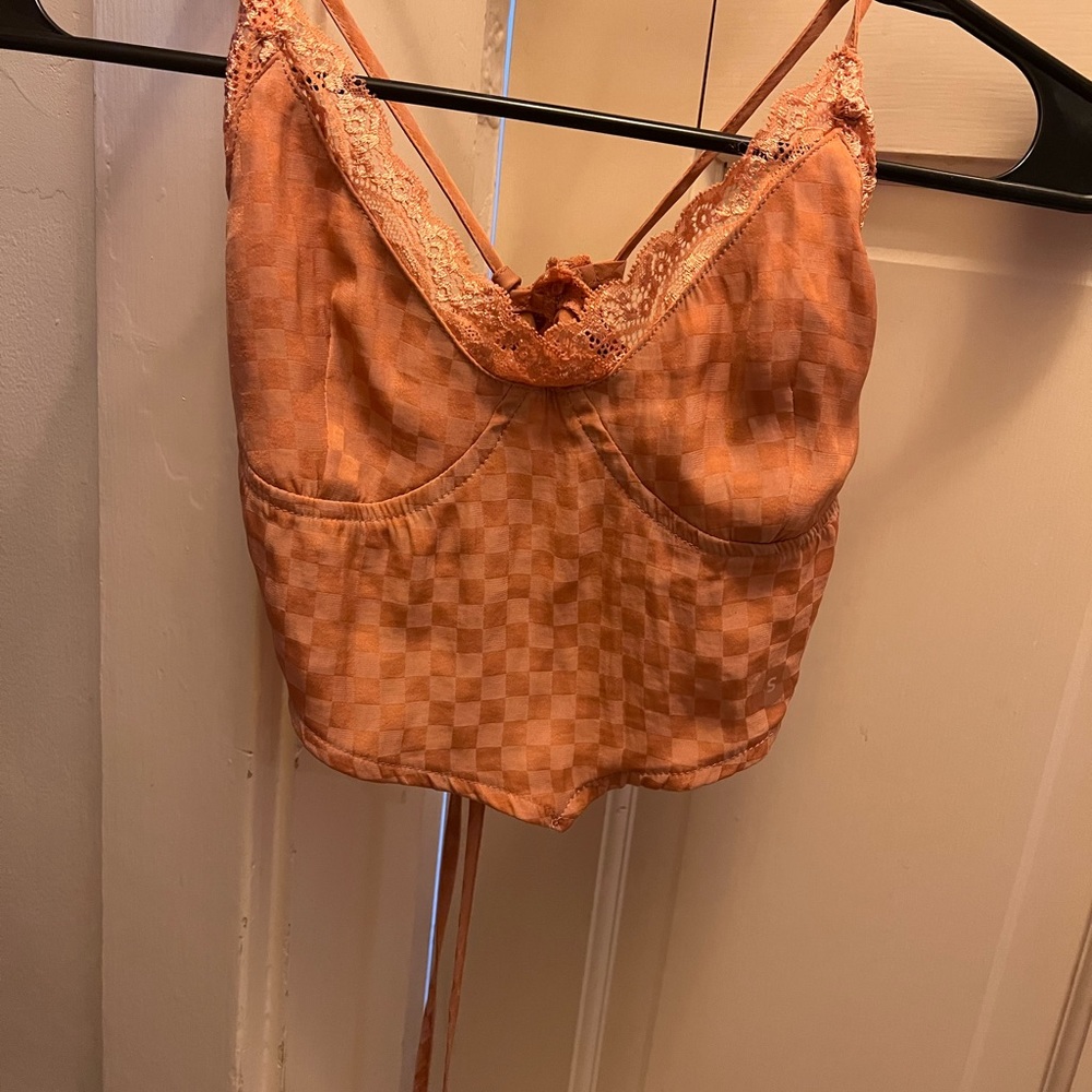 NWT small top Pac Sun bronze/orange